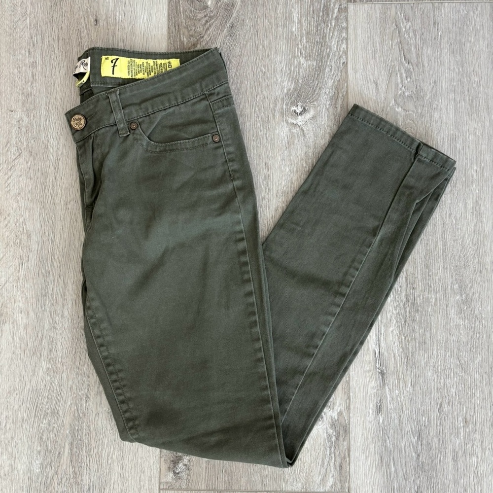 Indigo Rein Army Green Skinny Jeans